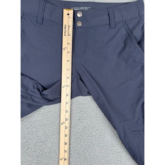 Eddie Bauer Womens Capri Pants Omni-Shield Lightweight Dark Smoke Gray 6 - Picture 7 of 10